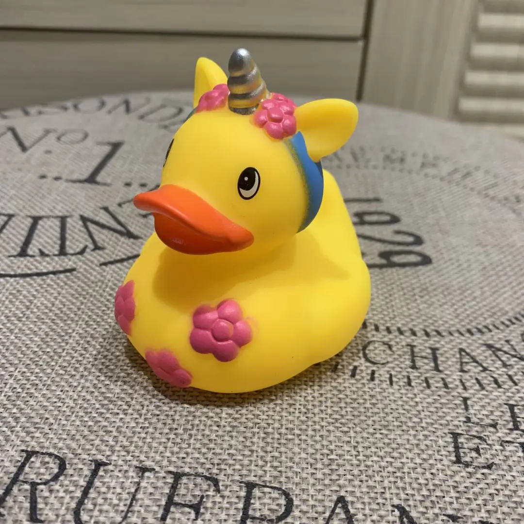 Vinyl Water Play Baby Duck Baby Bathing Yellow Duck Children Kindergarten Swimming Pool Vocating Toy Gifts Cross Border
