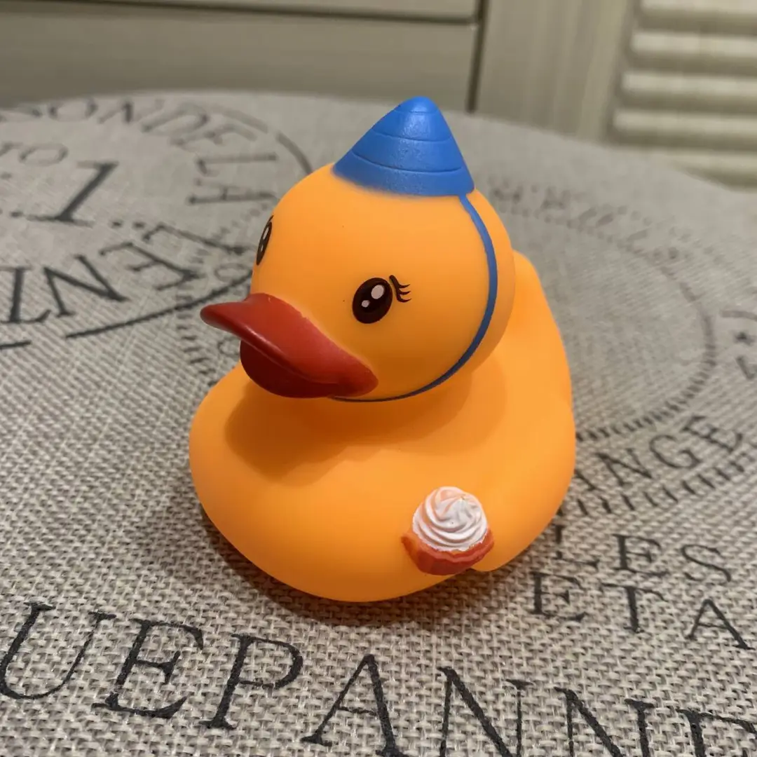 Vinyl Water Play Baby Duck Baby Bathing Yellow Duck Children Kindergarten Swimming Pool Vocating Toy Gifts Cross Border