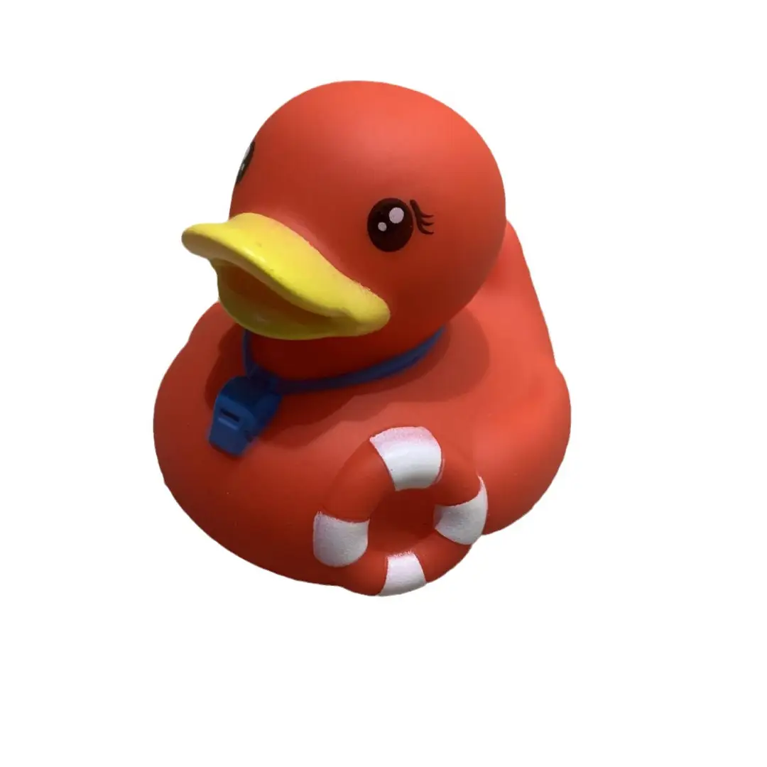 Vinyl Water Play Baby Duck Baby Bathing Yellow Duck Children Kindergarten Swimming Pool Vocating Toy Gifts Cross Border