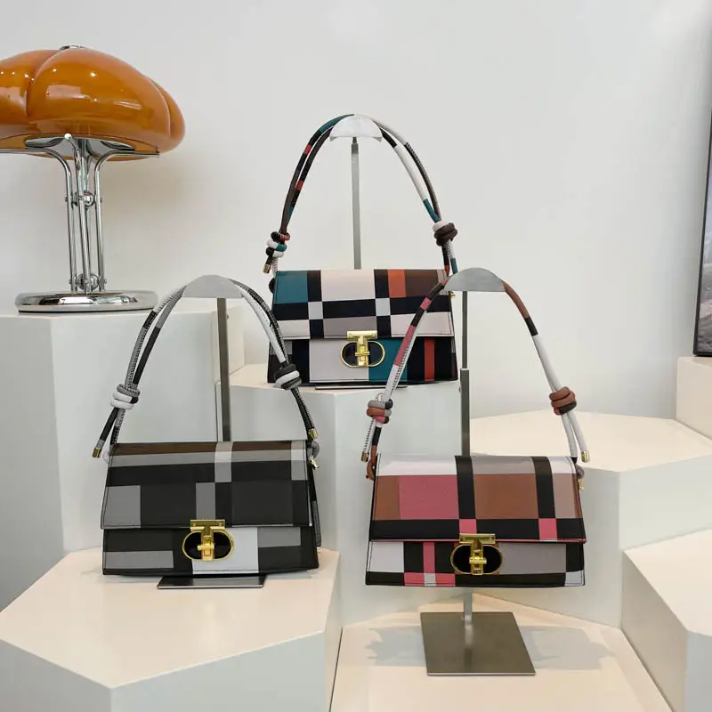 Women's Plaid Shoulder Bag 2024 New Autumn Stylish Commuter - Image 4