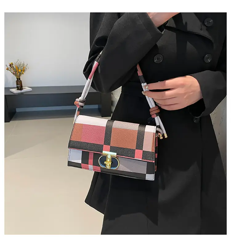 Women's Plaid Shoulder Bag 2024 New Autumn Stylish Commuter — feature 11