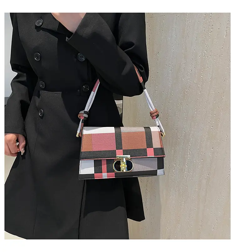 Women's Plaid Shoulder Bag 2024 New Autumn Stylish Commuter — feature 12