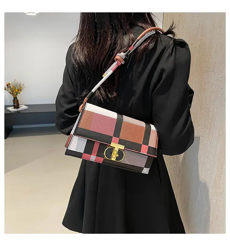 Women's Plaid Shoulder Bag 2024 New Autumn Stylish Commuter — feature 14