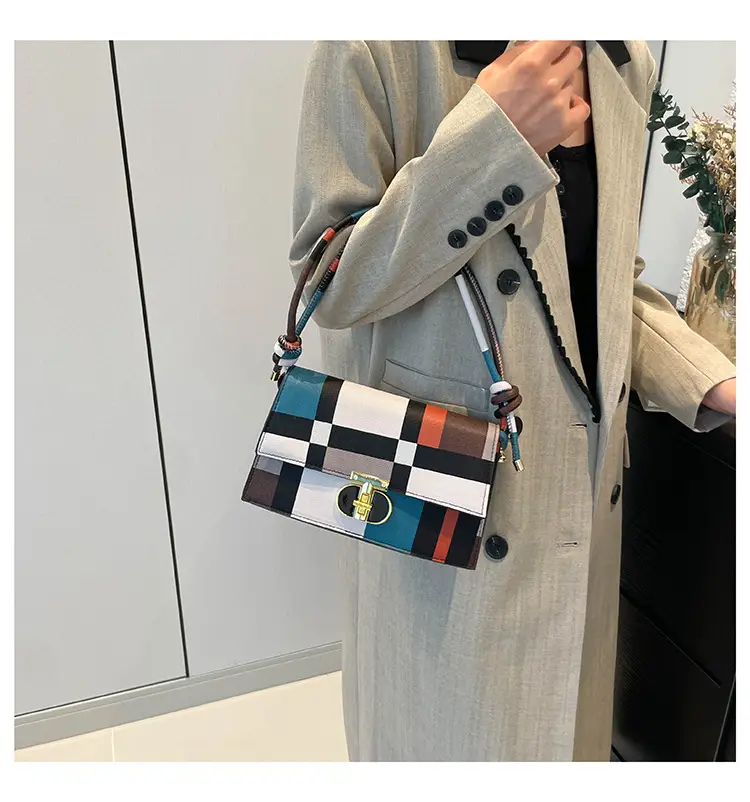 Women's Plaid Shoulder Bag 2024 New Autumn Stylish Commuter — feature 15