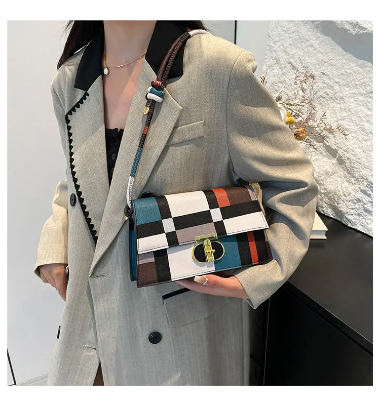 Women's Plaid Shoulder Bag 2024 New Autumn Stylish Commuter — feature 16