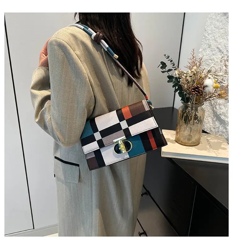 Women's Plaid Shoulder Bag 2024 New Autumn Stylish Commuter — feature 17