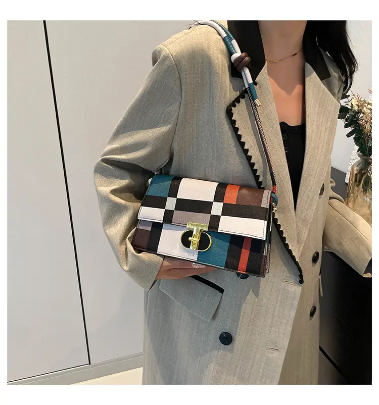 Women's Plaid Shoulder Bag 2024 New Autumn Stylish Commuter — feature 18