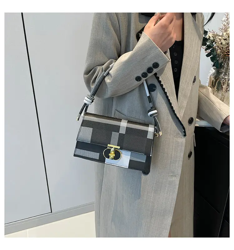 Women's Plaid Shoulder Bag 2024 New Autumn Stylish Commuter — feature 19