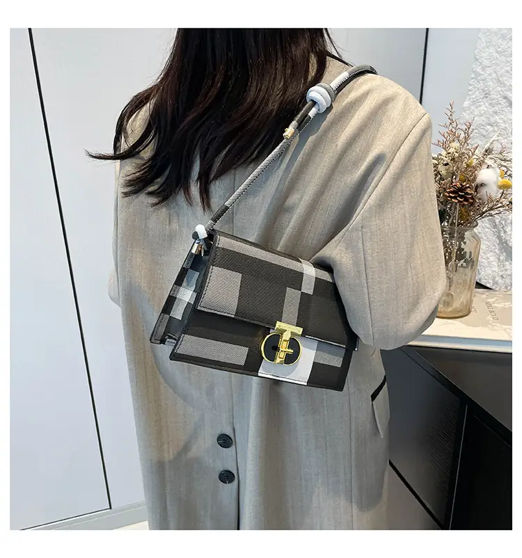 Women's Plaid Shoulder Bag 2024 New Autumn Stylish Commuter — feature 21