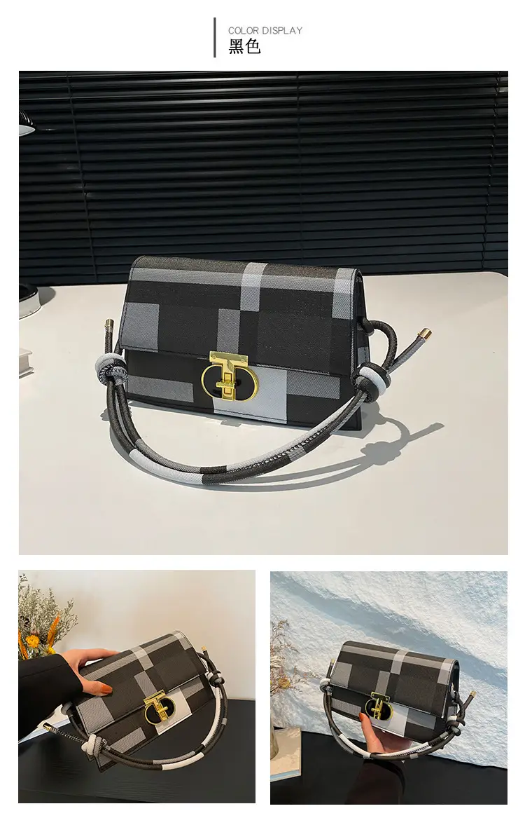 Women's Plaid Shoulder Bag 2024 New Autumn Stylish Commuter — feature 23