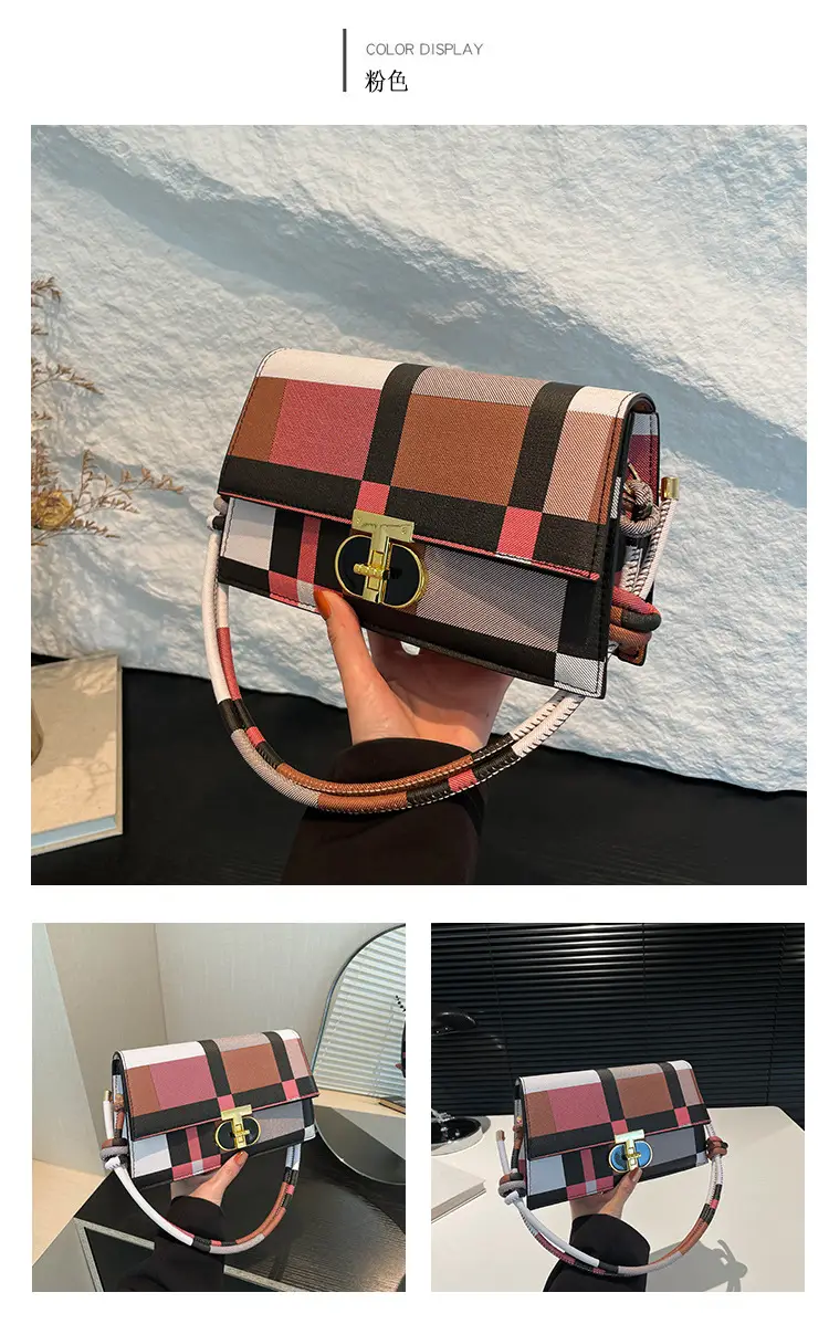 Women's Plaid Shoulder Bag 2024 New Autumn Stylish Commuter — feature 25