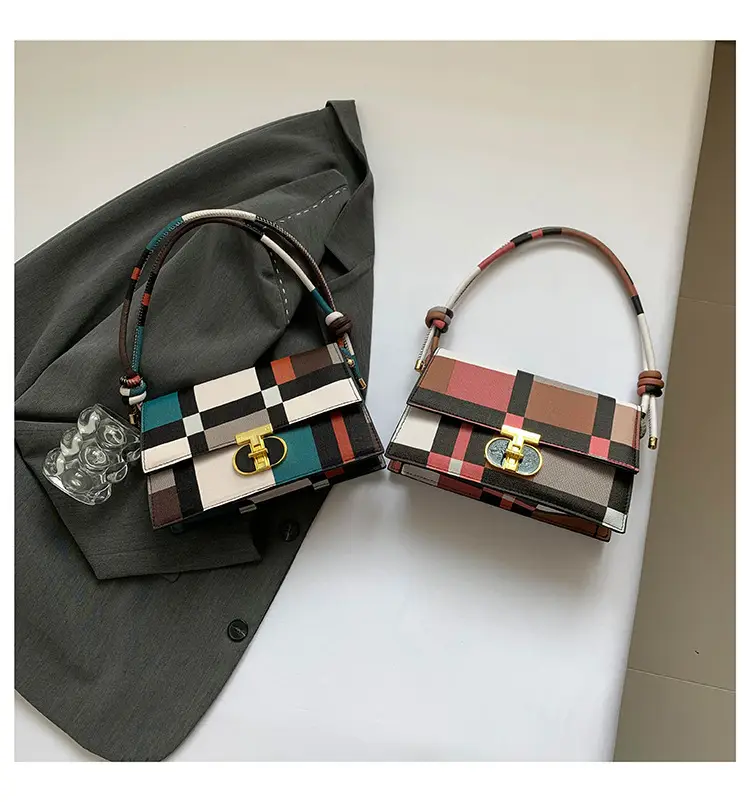 Women's Plaid Shoulder Bag 2024 New Autumn Stylish Commuter — feature 26