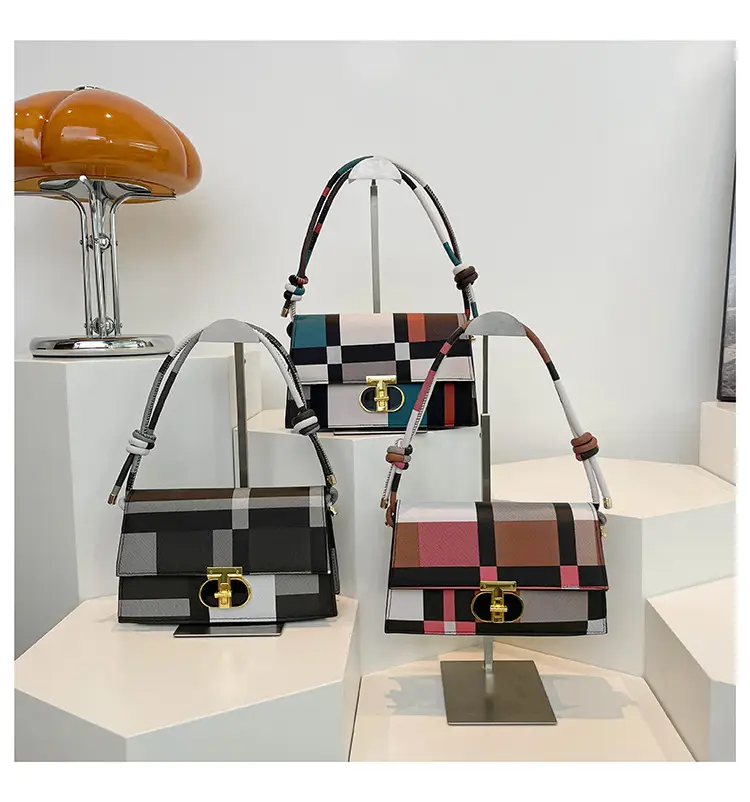 Women's Plaid Shoulder Bag 2024 New Autumn Stylish Commuter — feature 28
