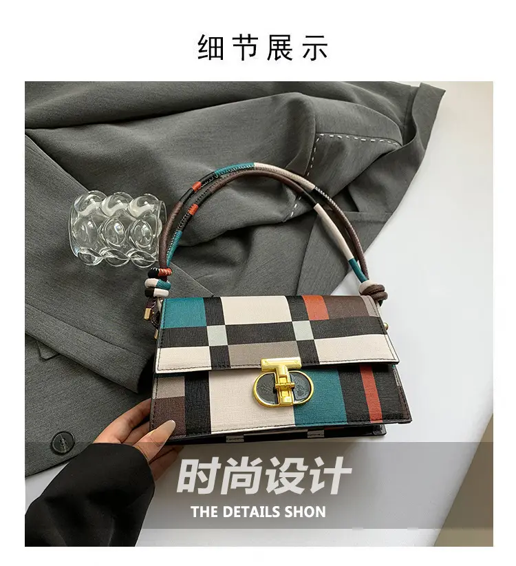 Women's Plaid Shoulder Bag 2024 New Autumn Stylish Commuter — feature 4