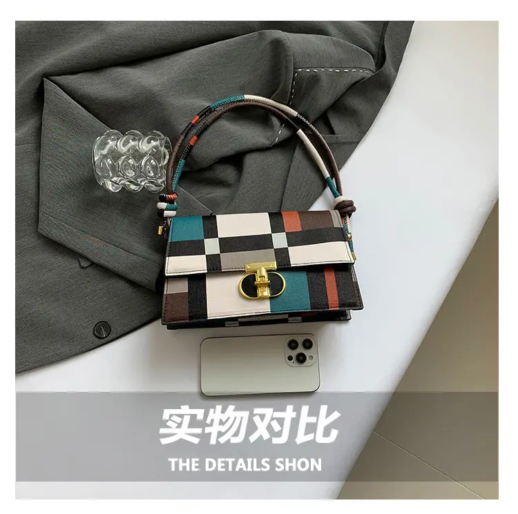 Women's Plaid Shoulder Bag 2024 New Autumn Stylish Commuter — feature 7