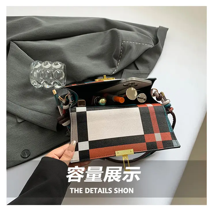 Women's Plaid Shoulder Bag 2024 New Autumn Stylish Commuter — feature 8