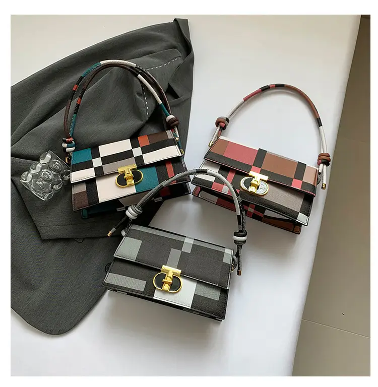 Women's Plaid Shoulder Bag 2024 New Autumn Stylish Commuter — feature 9
