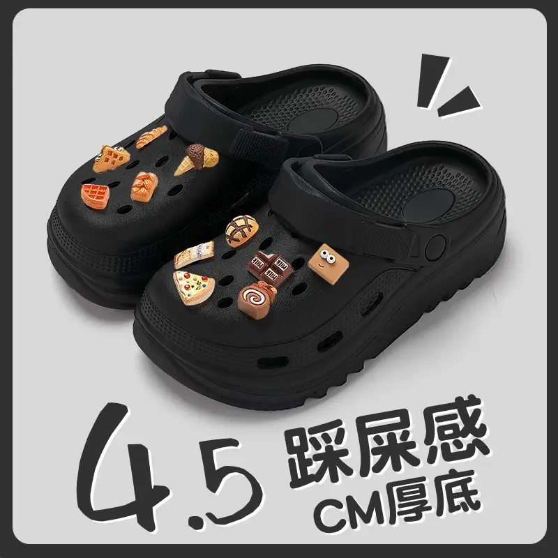 Cute Cartoon Clogs for Women, 2026 New Summer Style, Thick-Soled, Soft-Feel, Closed-Toe Sandals - Image 6