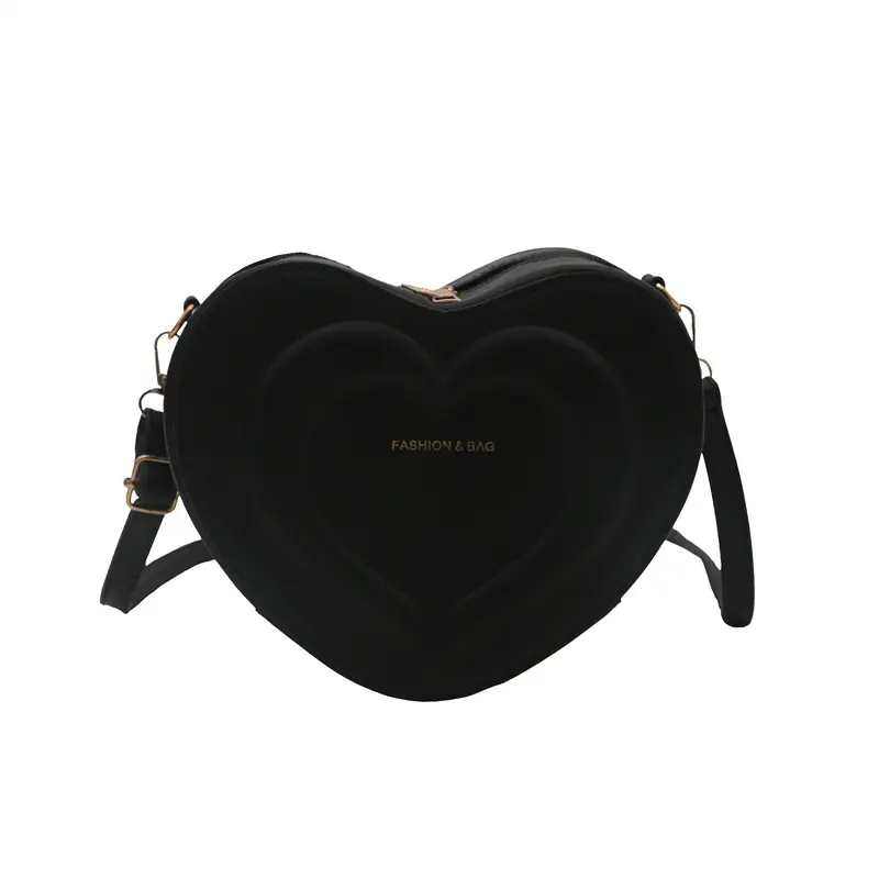 Pink Heart-Shaped Crossbody Bag for Women - Image 11