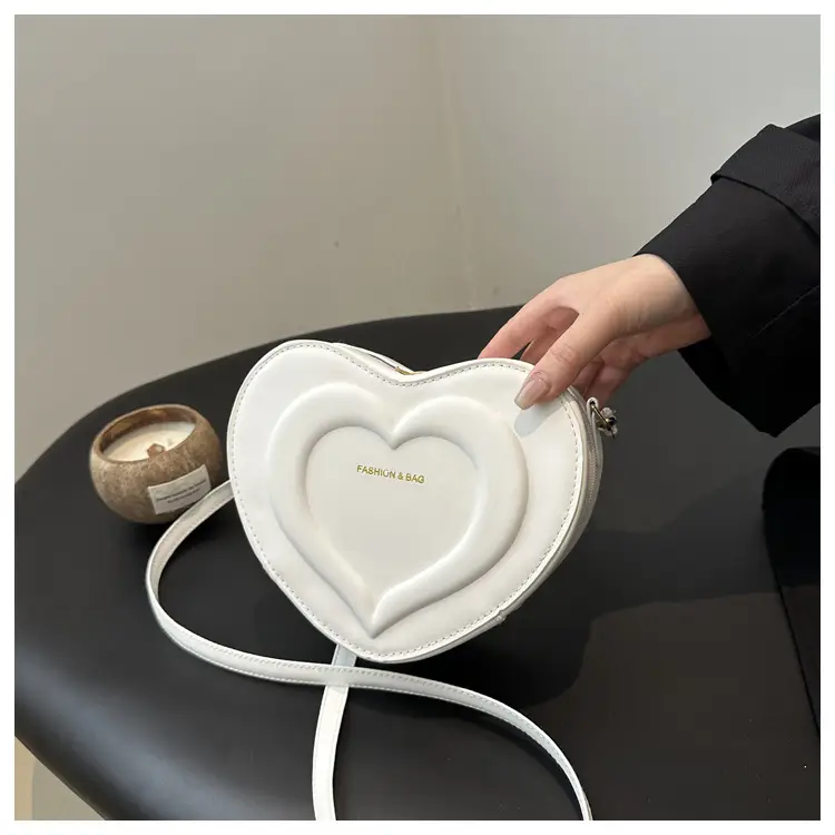 Pink Heart-Shaped Crossbody Bag for Women — feature 13