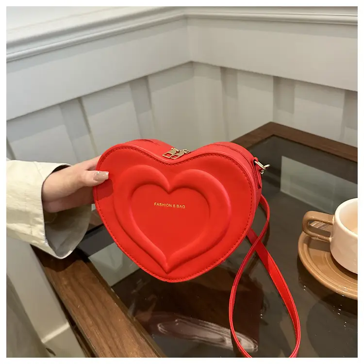 Pink Heart-Shaped Crossbody Bag for Women — feature 17