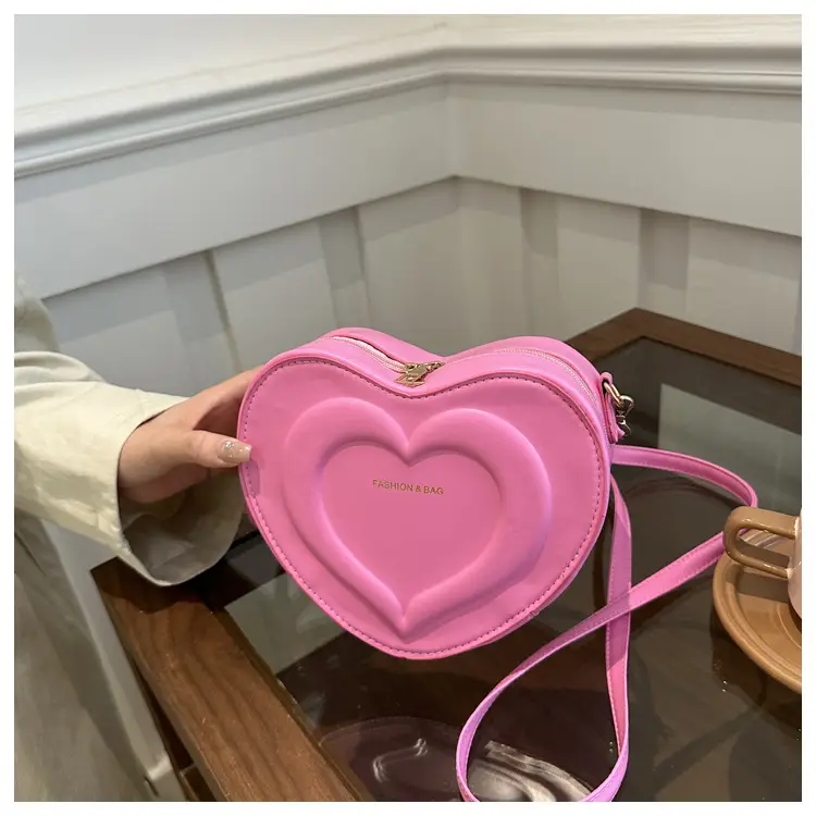 Pink Heart-Shaped Crossbody Bag for Women — feature 21