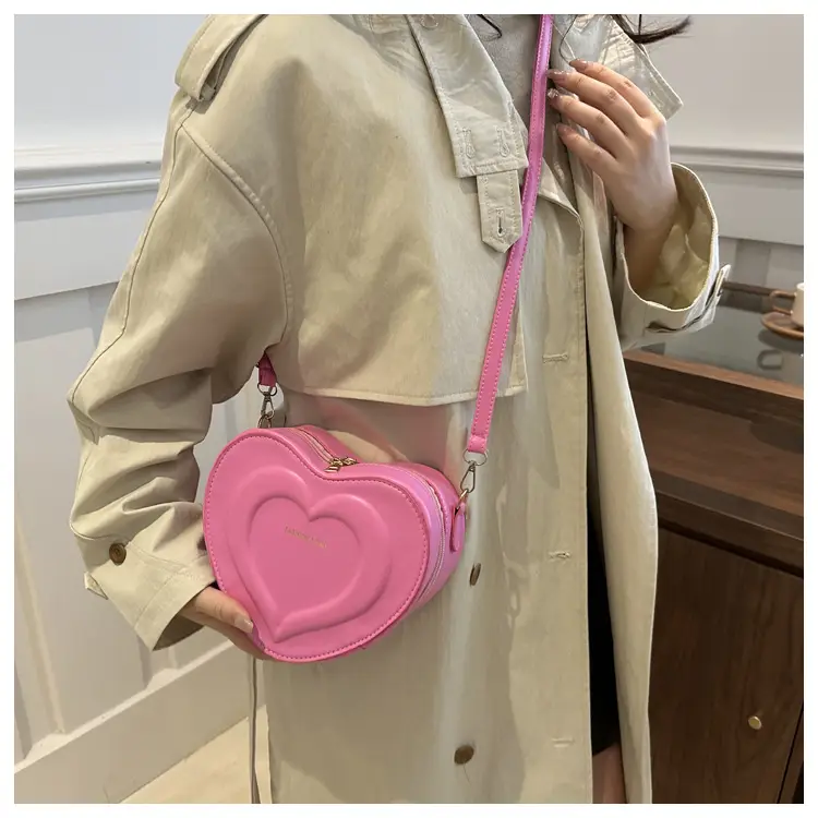 Pink Heart-Shaped Crossbody Bag for Women — feature 24