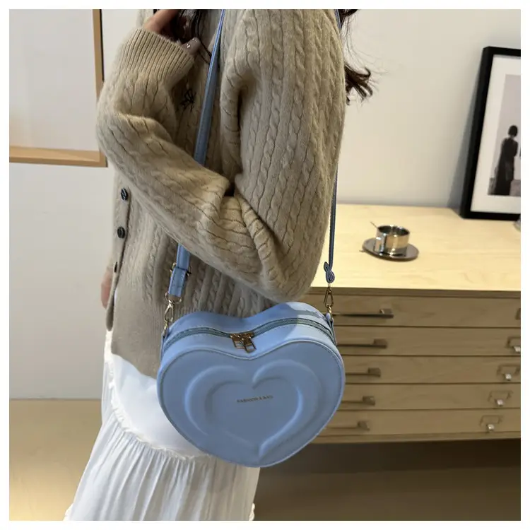 Pink Heart-Shaped Crossbody Bag for Women — feature 25