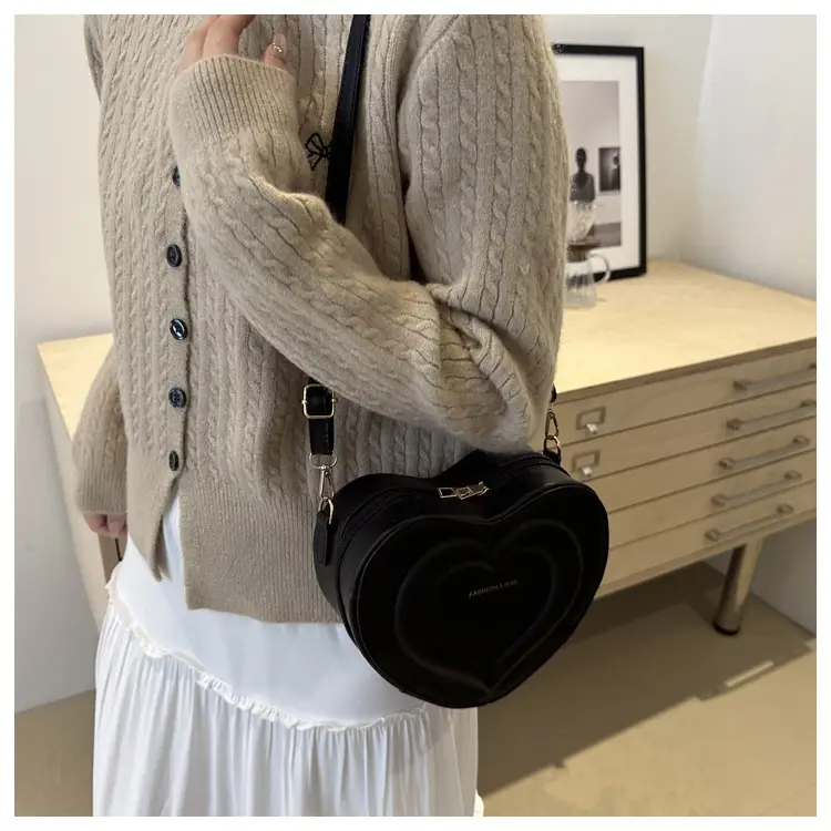 Pink Heart-Shaped Crossbody Bag for Women — feature 30