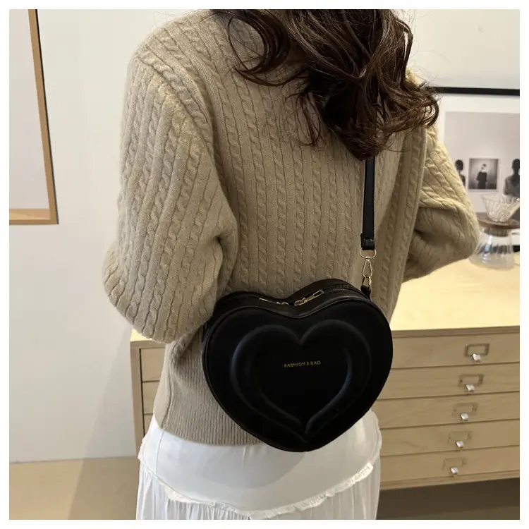 Pink Heart-Shaped Crossbody Bag for Women — feature 32