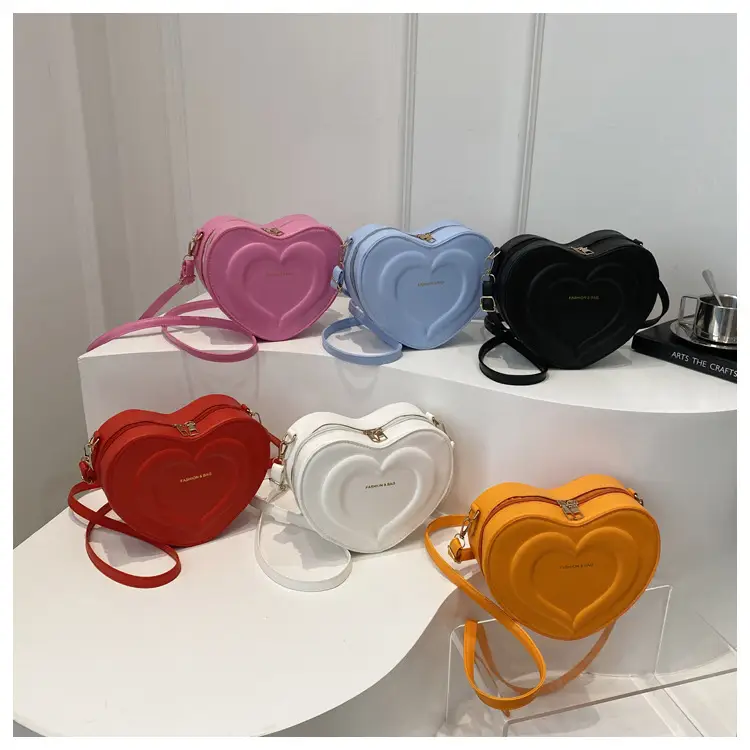 Pink Heart-Shaped Crossbody Bag for Women — feature 33