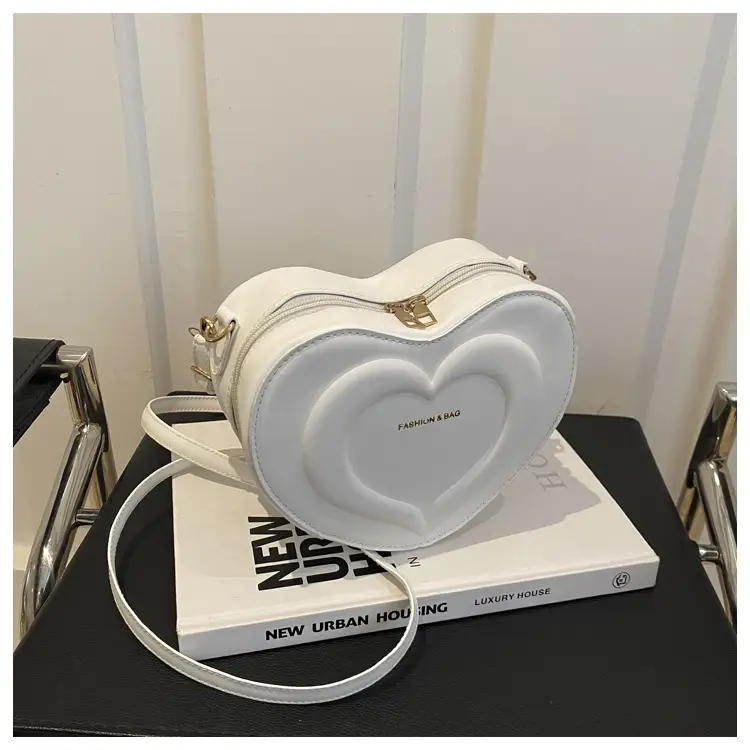 Pink Heart-Shaped Crossbody Bag for Women — feature 34