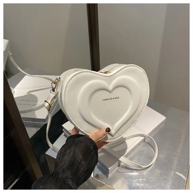 Pink Heart-Shaped Crossbody Bag for Women — feature 40
