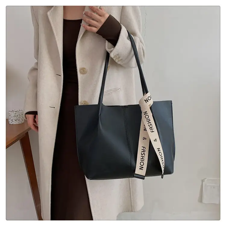 Vintage Brown Tote Bag with Ribbon for Women — feature 25