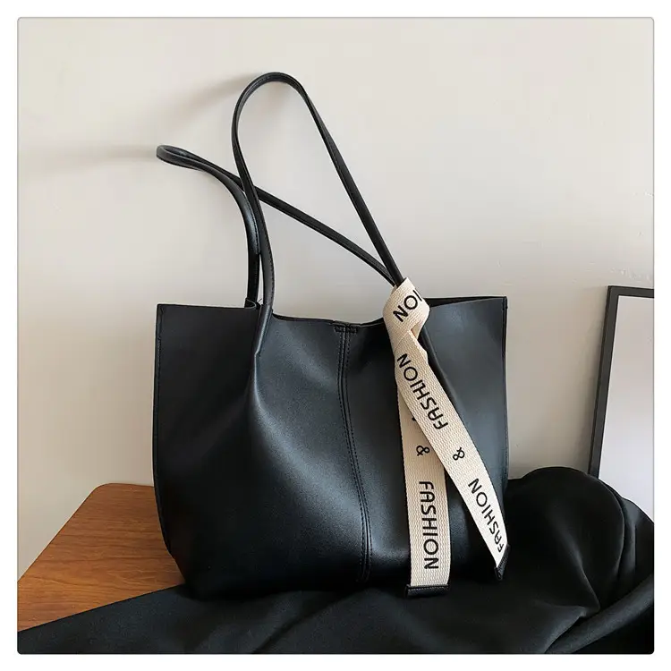 Vintage Brown Tote Bag with Ribbon for Women — feature 28