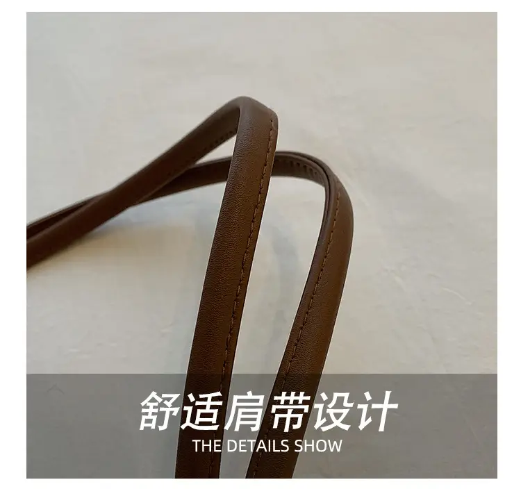 Vintage Brown Tote Bag with Ribbon for Women — feature 9