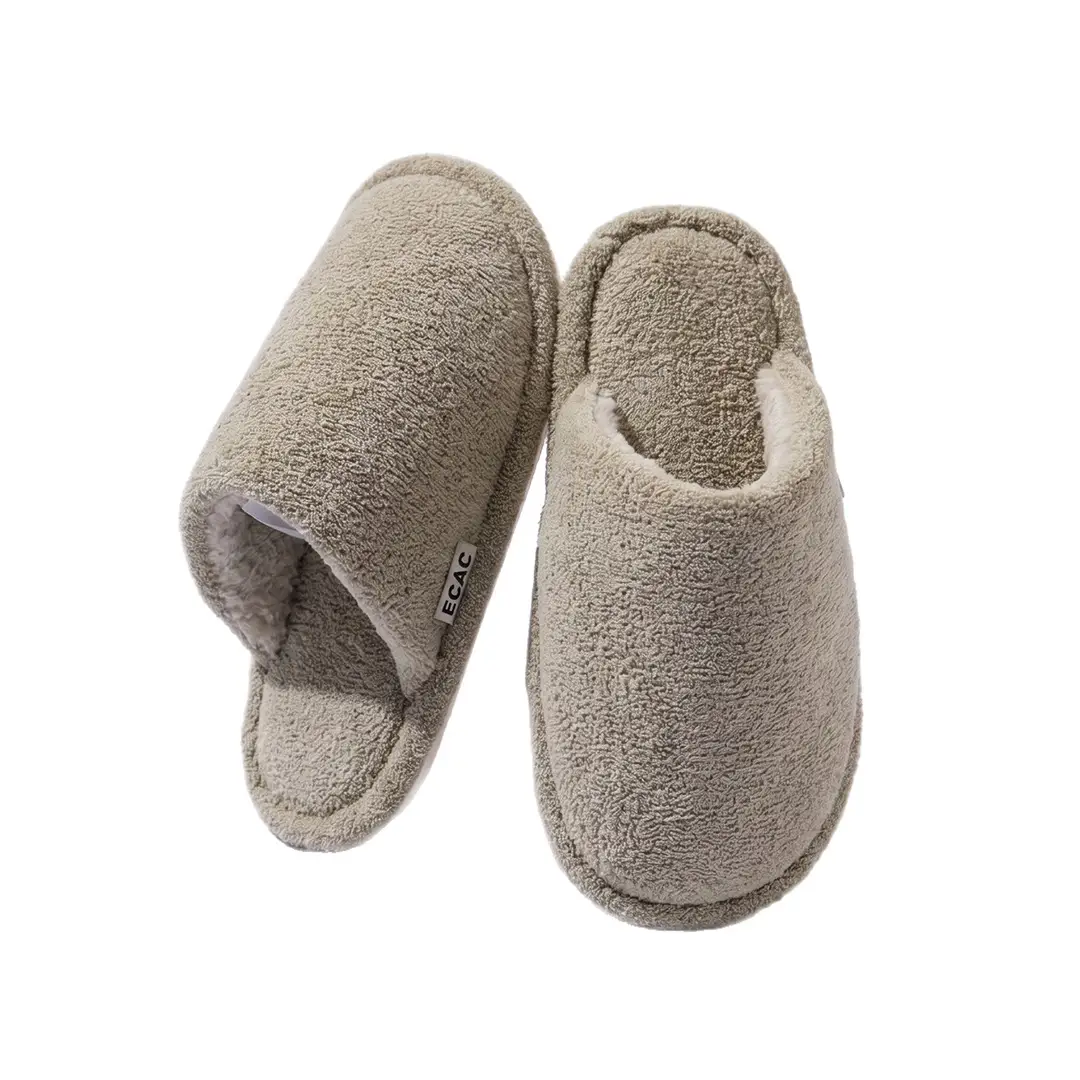Cotton Slippers Women's Autumn and Winter Plush 2024 New Couple Home Indoor Warm Non-slip Slippers for Men