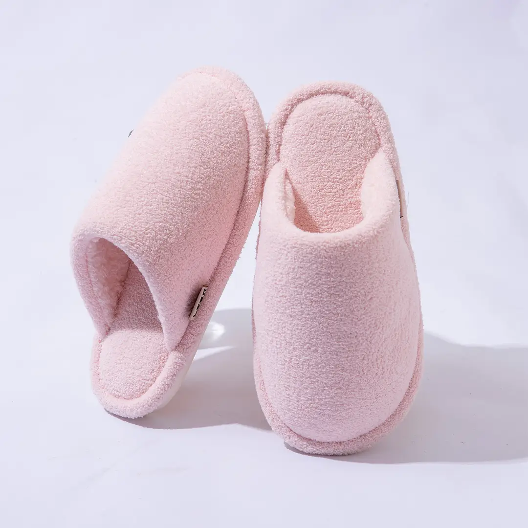 Cotton Slippers Women's Autumn and Winter Plush 2024 New Couple Home Indoor Warm Non-slip Slippers for Men