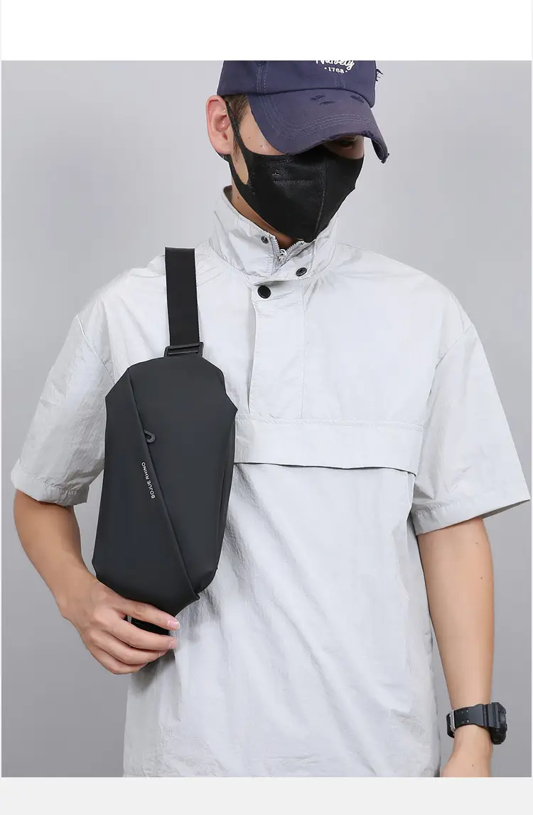 Men's Multi-Color Chest Bag Waterproof Mobile Phone Bag — feature 17