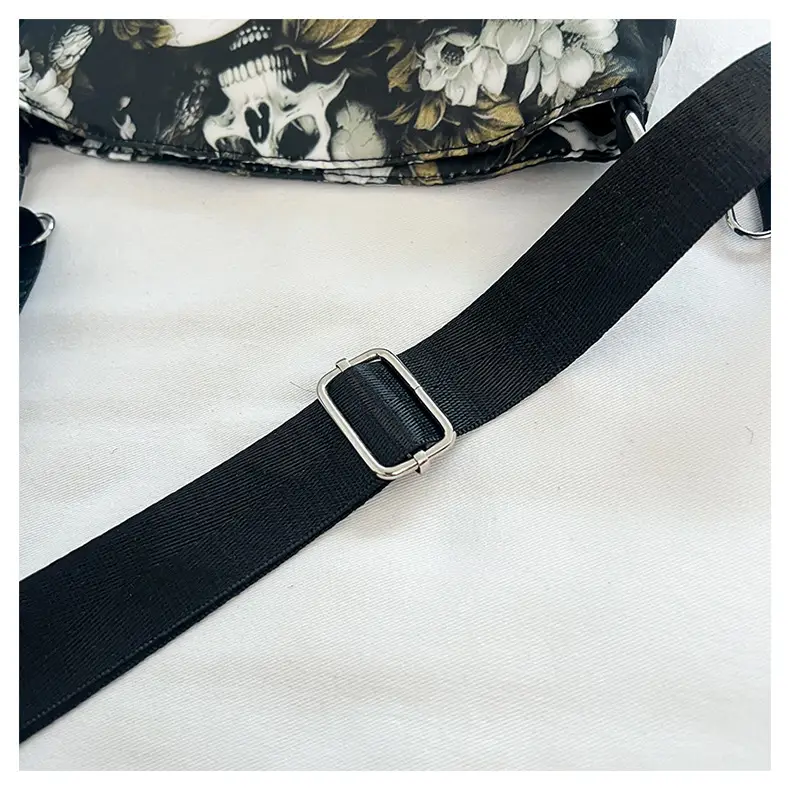 Skull Print Crossbody Bag for Women Large Capacity — feature 19