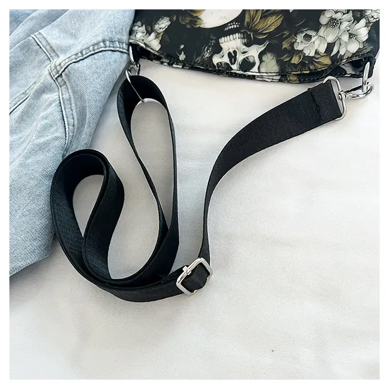 Skull Print Crossbody Bag for Women Large Capacity — feature 20