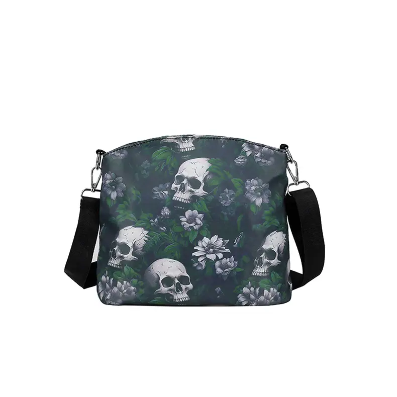 Skull Print Crossbody Bag for Women Large Capacity — feature 37