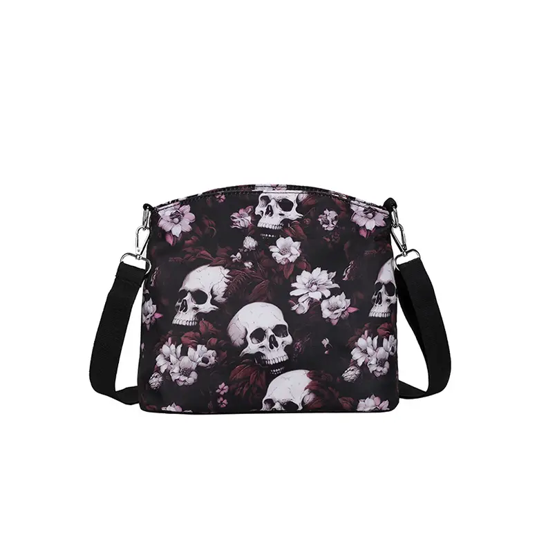 Skull Print Crossbody Bag for Women Large Capacity — feature 40