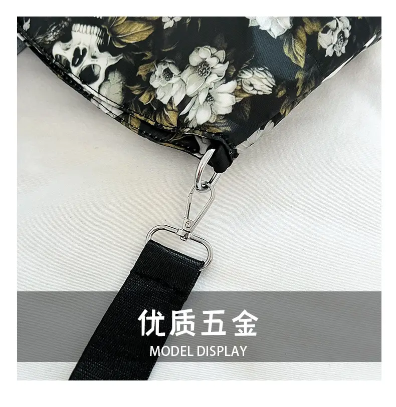 Skull Print Crossbody Bag for Women Large Capacity — feature 7