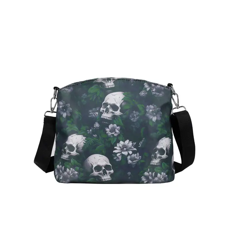 Skull Print Crossbody Bag for Women Large Capacity - Image 2