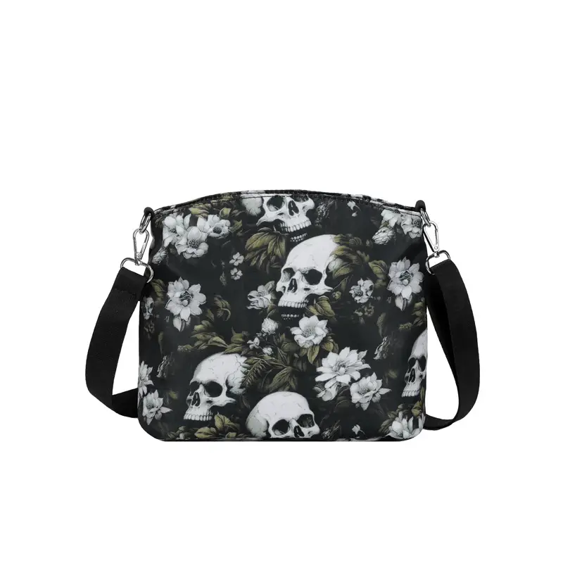 Skull Print Crossbody Bag for Women Large Capacity - Image 3