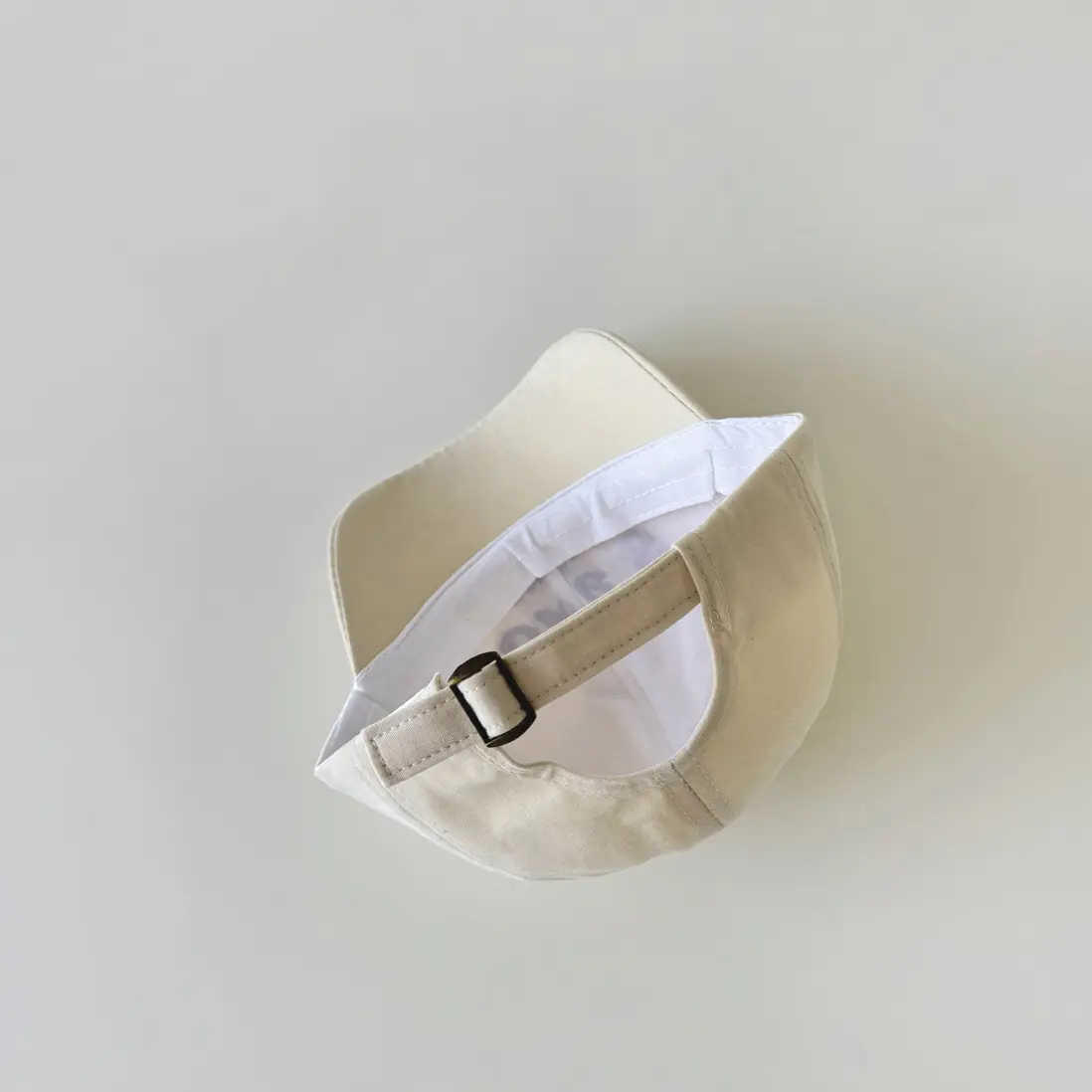 Beige Baseball Cap for Kids with Adjustable Strap - Image 11