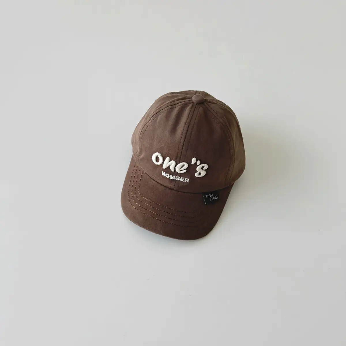 Beige Baseball Cap for Kids with Adjustable Strap - Image 4