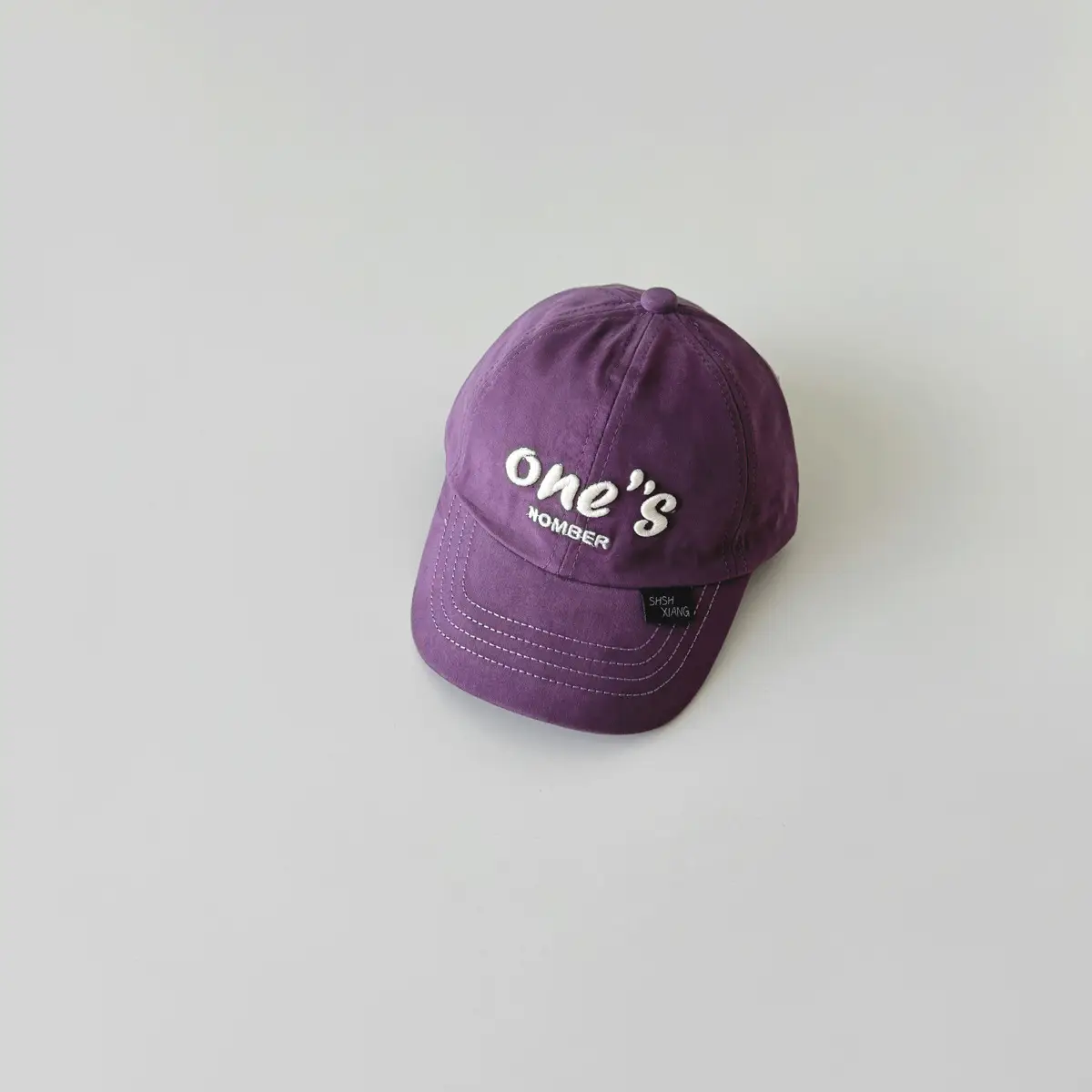 Beige Baseball Cap for Kids with Adjustable Strap - Image 7