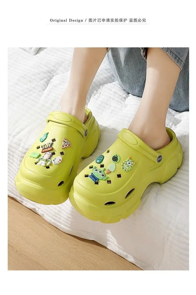 Women's White Lace Crocs with 8.0cm Bottom — feature 19